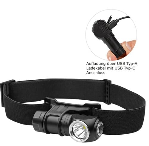 Aufladbare LED Stirn-Taschenleuchte "Compact Head Light 500 L"