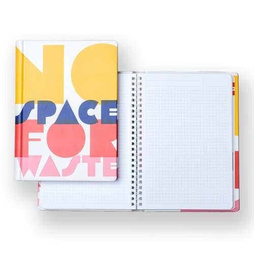 Wire-O-Notizblock im Bookcover