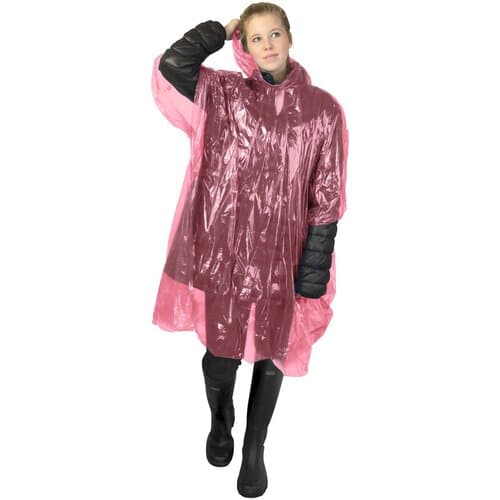 Ziva Einweg Regenponcho mit Hülle