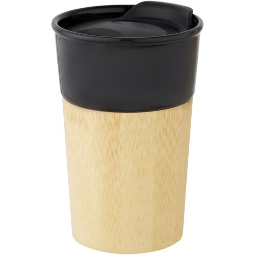 Pereira 320 ml Porzellanbecher mit Außenseite aus Bambus