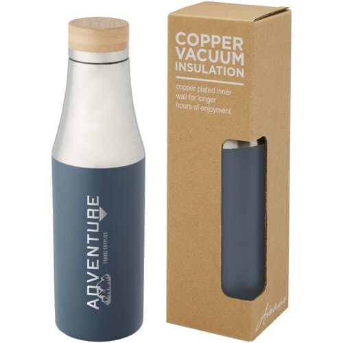 Hulan 540 ml Kupfer-Vakuum Isolierflasche mit Bambusdeckel