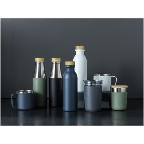 Hulan 540 ml Kupfer-Vakuum Isolierflasche mit Bambusdeckel
