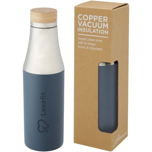 Hulan 540 ml Kupfer-Vakuum Isolierflasche mit Bambusdeckel