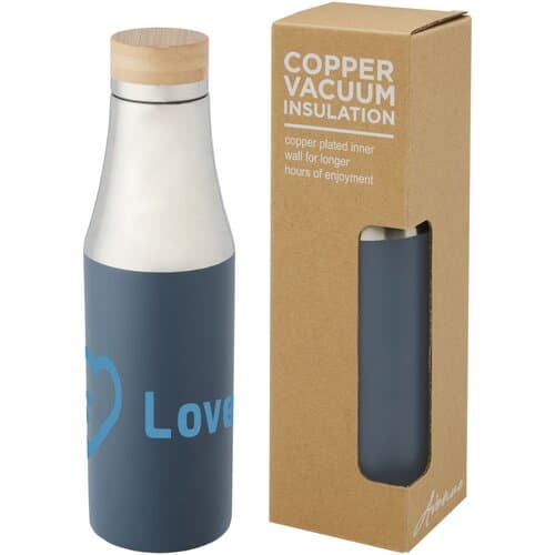 Hulan 540 ml Kupfer-Vakuum Isolierflasche mit Bambusdeckel