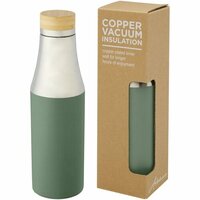 Hulan 540 ml KupferVakuum Isolierflasche mit Bambusdeckel