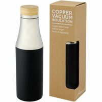 Hulan 540 ml KupferVakuum Isolierflasche mit Bambusdeckel