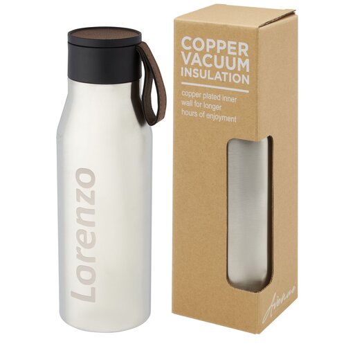 Ljungan 500 ml Kupfer-Vakuum Isolierflasche mit PU Kunststoffband und Deckel