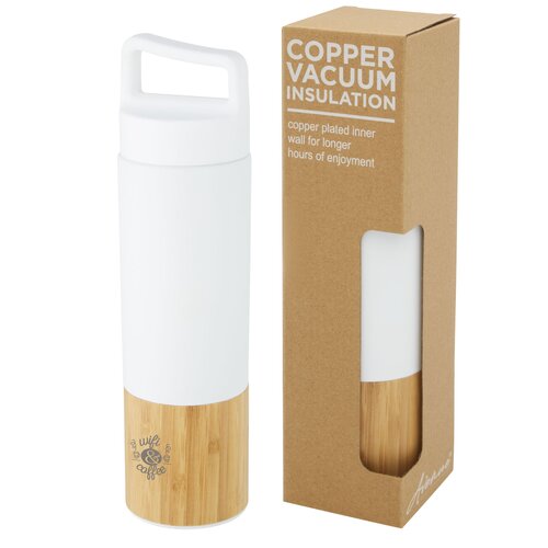 Torne 540 ml Kupfer-Vakuum Isolierflasche mit Bambus Außenwand