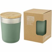 Lagan 330 ml Kupfer-Vakuum Isolierbecher mit Bambusdeckel