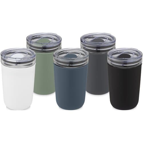 Bello 420 ml Glasbecher mit Außenwand aus recyceltem Kunststoff