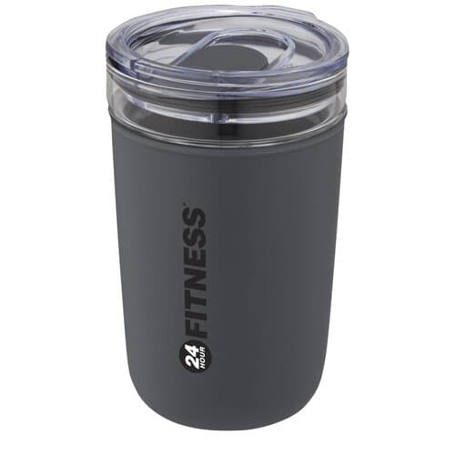 Bello 420 ml Glasbecher mit Außenwand aus recyceltem Kunststoff