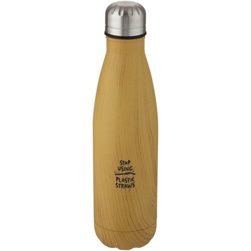 Cove 500 ml Kupfer-Vakuum Isolierflasche in Holzoptik