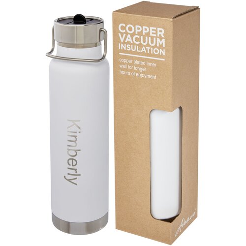 Thor 750 ml Kupfer-Vakuum Sportflasche mit Trinkhalm
