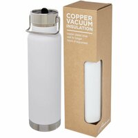 Thor 750 ml KupferVakuum Sportflasche mit Trinkhalm