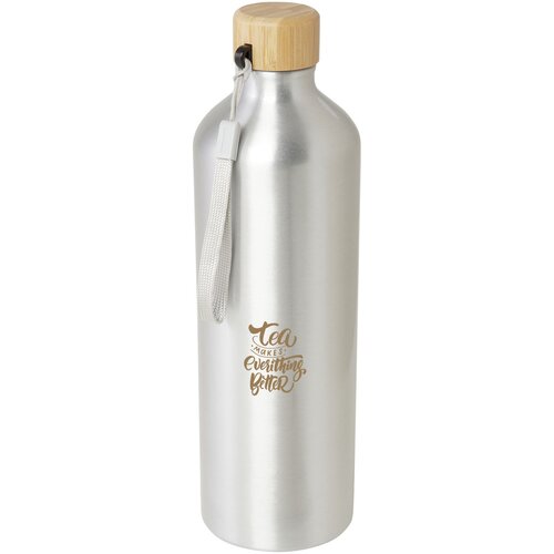 Malpeza 1L RCS-zertifizierte Wasserflasche aus recyceltem Aluminium
