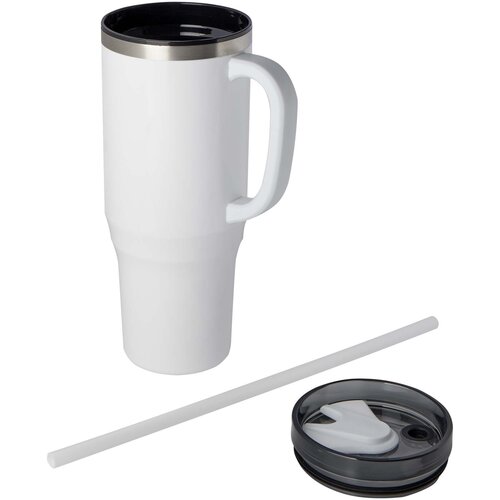 Melbourne 1200 ml RCS-zertifizierter Isolierbecher mit Strohhalm
