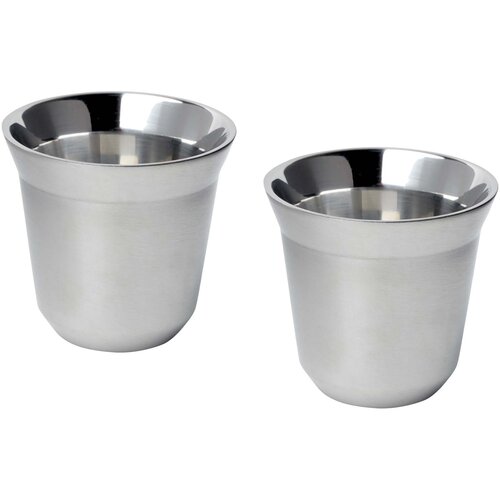 Duo 80 ml RCS-zertifiziertes Espressotassen Set aus Edelstahl