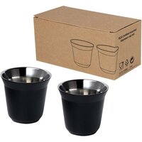 Duo 80 ml RCSzertifiziertes Espressotassen Set aus Edelstahl