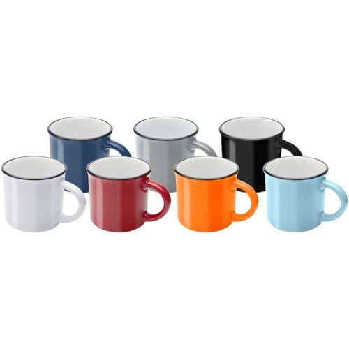 Bari Keramiktasse 240 ml mit glänzender Oberfläche