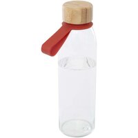 Porto 500 ml GlasFlasche mit Silikongriff und Bambusdeckel