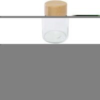 Porto 500 ml Glas-Flasche mit Silikongriff und Bambusdeckel