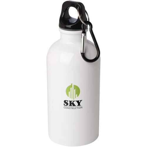 Oregon 400 ml RCS-zertifizierte, einwandige Trinkflasche aus Edelstahl mit Karabinerhaken
