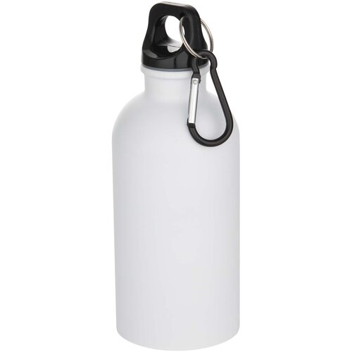 Oregon 400 ml matte RCS-zertifizierte einwandige Trinkflasche aus recyceltem Edelstahl mit Karabinerhaken