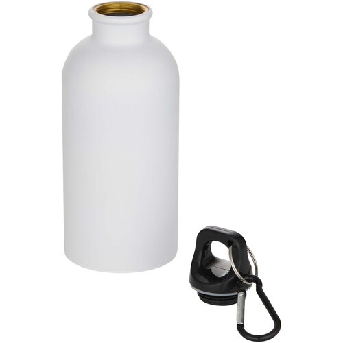 Oregon 400 ml matte RCS-zertifizierte einwandige Trinkflasche aus recyceltem Edelstahl mit Karabinerhaken
