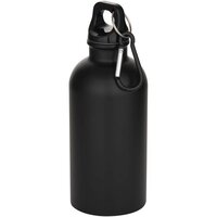 Oregon 400 ml matte RCSzertifizierte einwandige Trinkflasche aus recyceltem Edelstahl mit Karabinerhaken