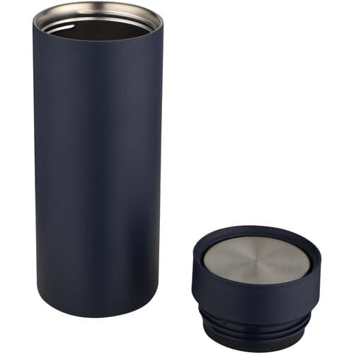 Illuminate 650 ml RCS-zertifizierte doppelwandige Trinkflasche aus recyceltem Edelstahl mit 3-teiligem Deckelset