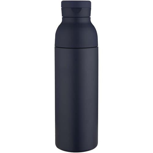 Illuminate 650 ml RCS-zertifizierte doppelwandige Trinkflasche aus recyceltem Edelstahl mit 3-teiligem Deckelset