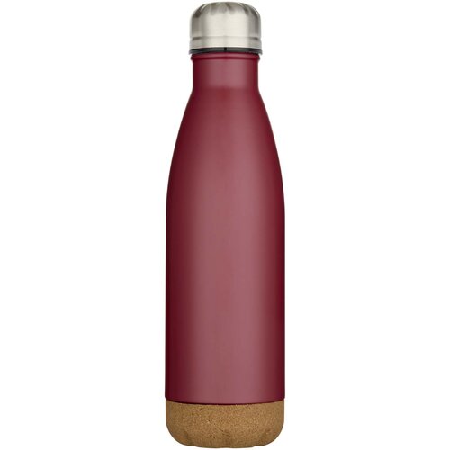 Cove 500 ml doppelwandige, vakuumisolierte Trinkflasche aus Edelstahl mit Korkdetails