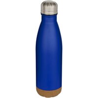 Cove 500 ml doppelwandige vakuumisolierte Trinkflasche aus Edelstahl mit Korkdetails