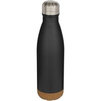 Cove 500 ml doppelwandige vakuumisolierte Trinkflasche aus Edelstahl mit Korkdetails