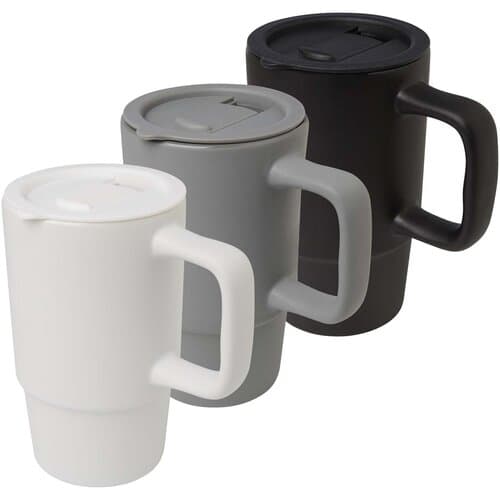 Carter 450 ml Keramiktasse mit Kunststoffdeckel