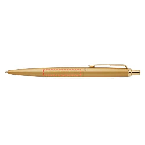 Parker Jotter einfarbiger XL Kugelschreiber (blaue Mine) – Druckbeispiel Lasergravur, 1-farbig, 40 x 6 mm - Schaft