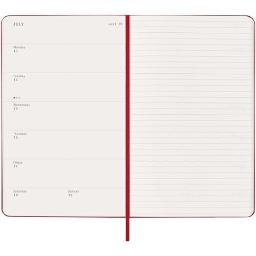 Moleskine Hardcover 12 Monate Wochenkalender L