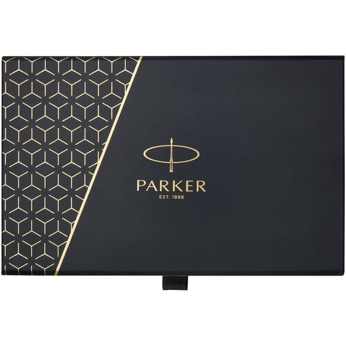 Parker IM achromatisches Kugelschreiber und Tintenroller Set mit Präsentbox (schwarze/blaue Mine)