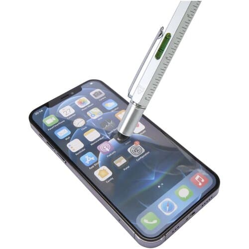 Dora Multifunktionsstift aus recyceltem Aluminium (schwarze Mine)