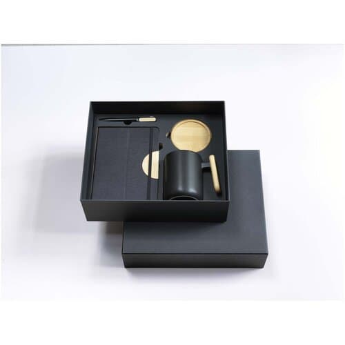 Laura A5 Hardcover Notizbuch und Kugelschreiber Set (schwarze Mine)