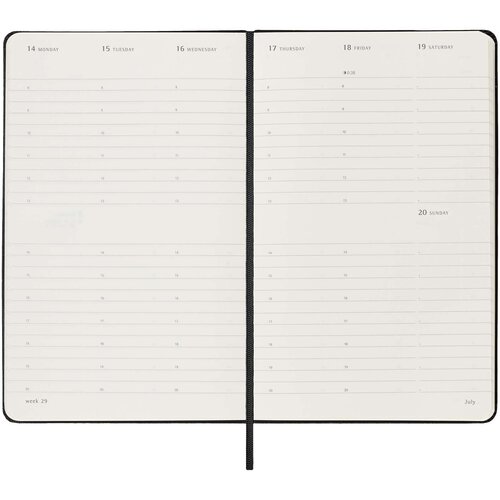 Moleskine Hardcover 12 Monate Wochenkalender L vertikal