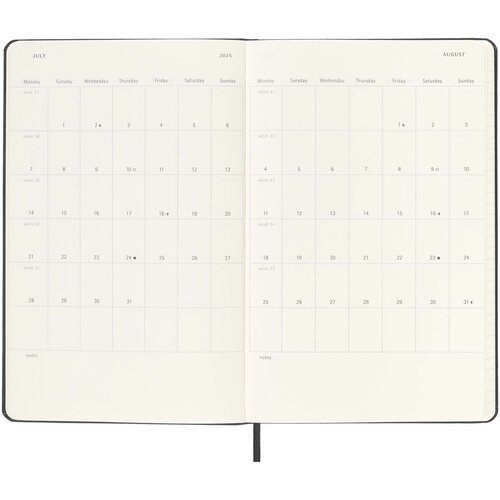 Moleskine Hardcover 12 Monate Wochenkalender L vertikal