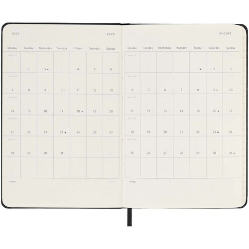 Moleskine Hardcover 12 Monate Tageskalender , Pocket-Format