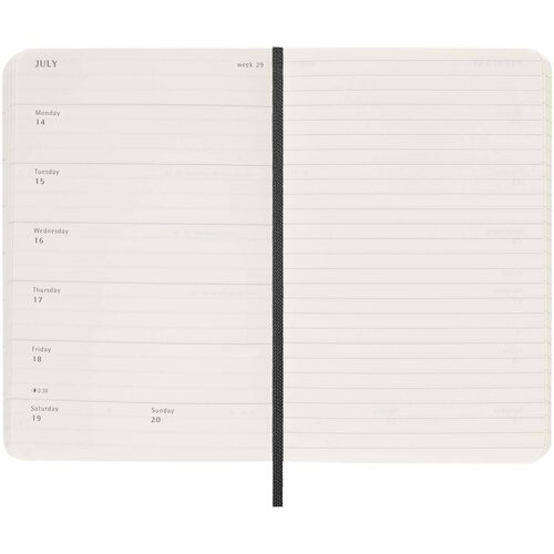Moleskine Softcover 12 Monate Wochenkalender, Pocket-Format