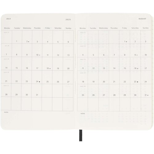 Moleskine Softcover 12 Monate Wochenkalender, Pocket-Format