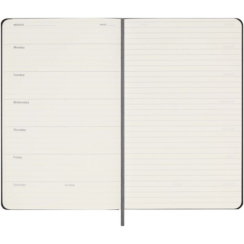 Moleskine Hardcover Wochenplaner L, undatiert