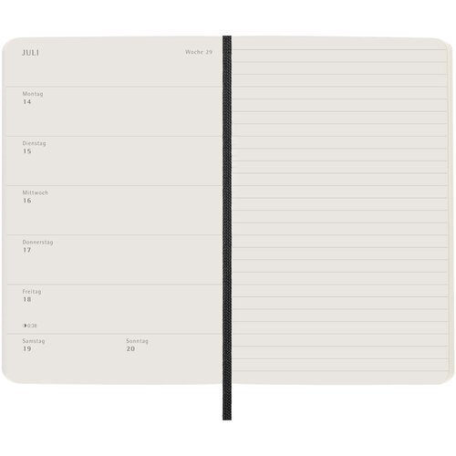 Moleskine Softcover 12 Monate Wochenkalender, Pocket-Format – Deutsch