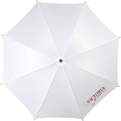 Kyle 23" Automatikregenschirm mit Holzstange und -griff