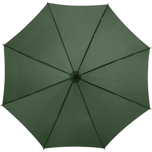 Kyle 23" Automatikregenschirm mit Holzstange und -griff