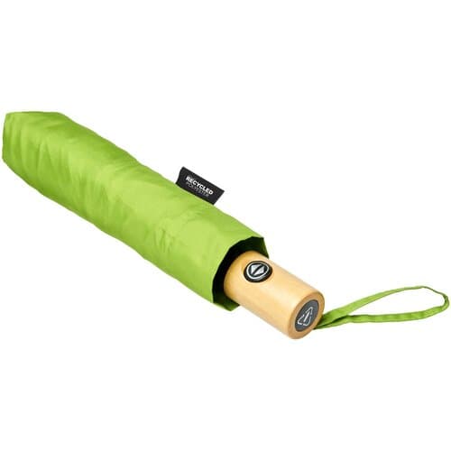 Bo 21" Vollautomatik Kompaktregenschirm aus recyceltem PET-Kunststoff